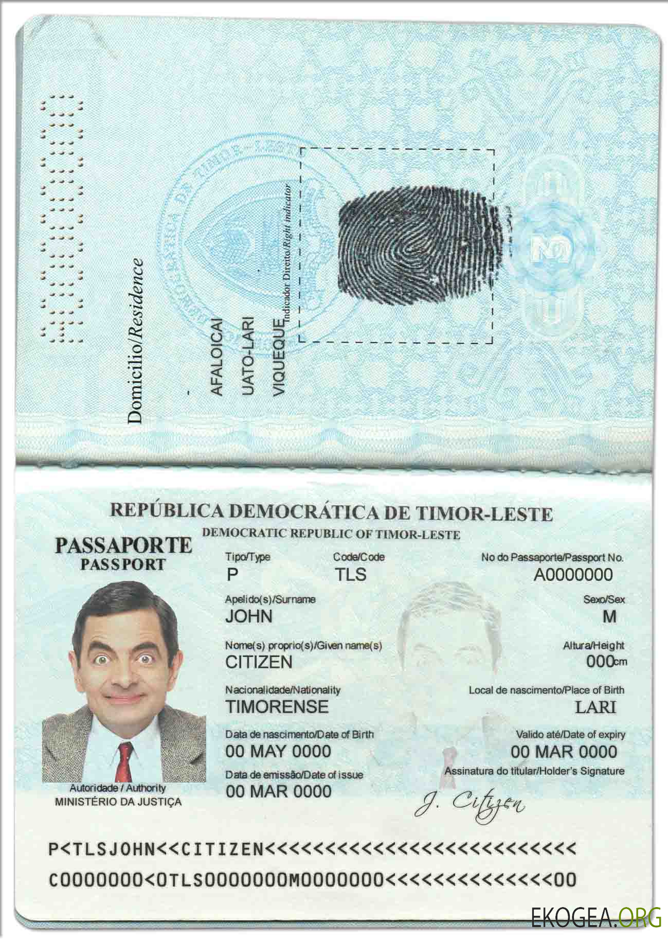 Passeport Timor Leste